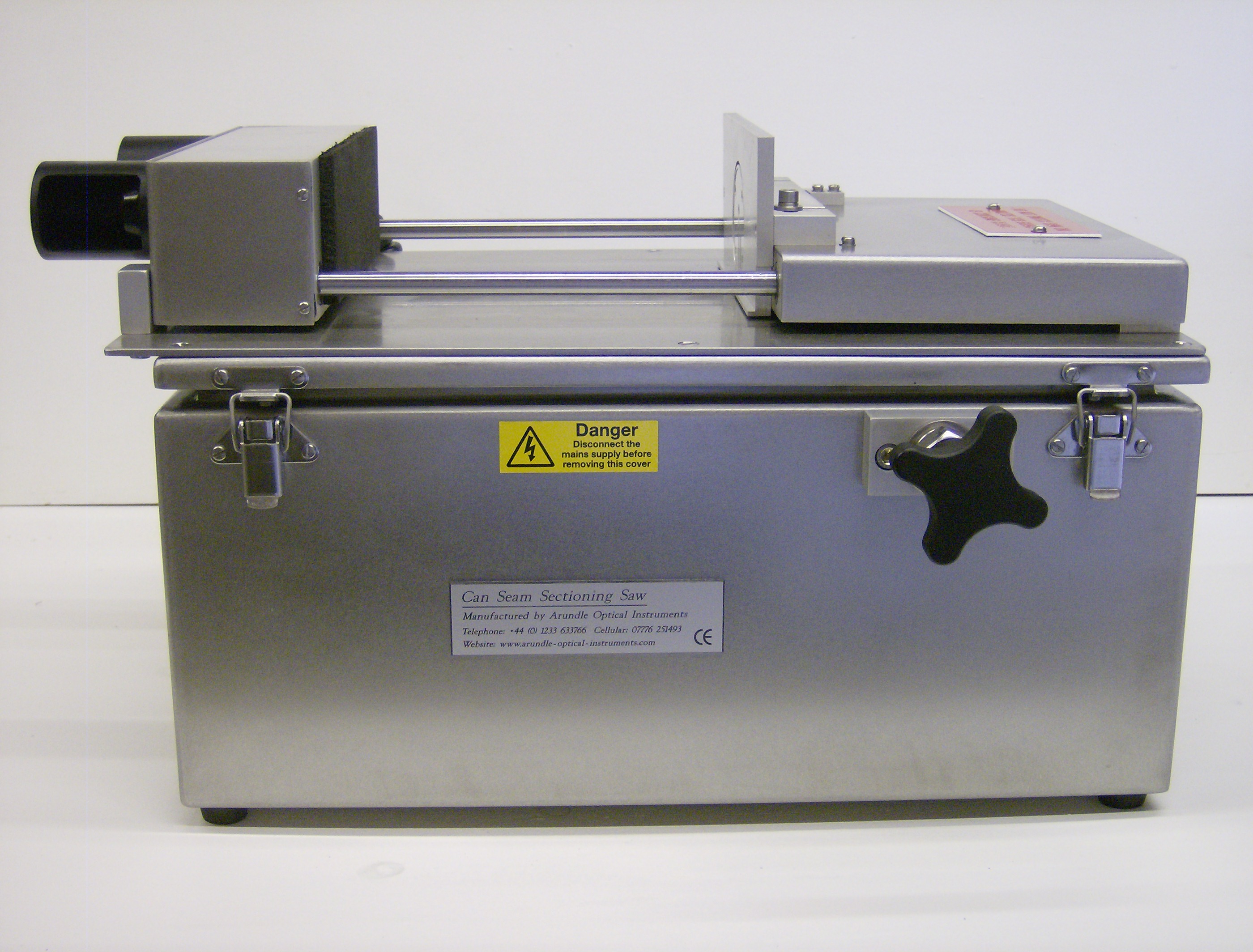 C.S.2 Stainless Steel Aerosol Can sectioning saw